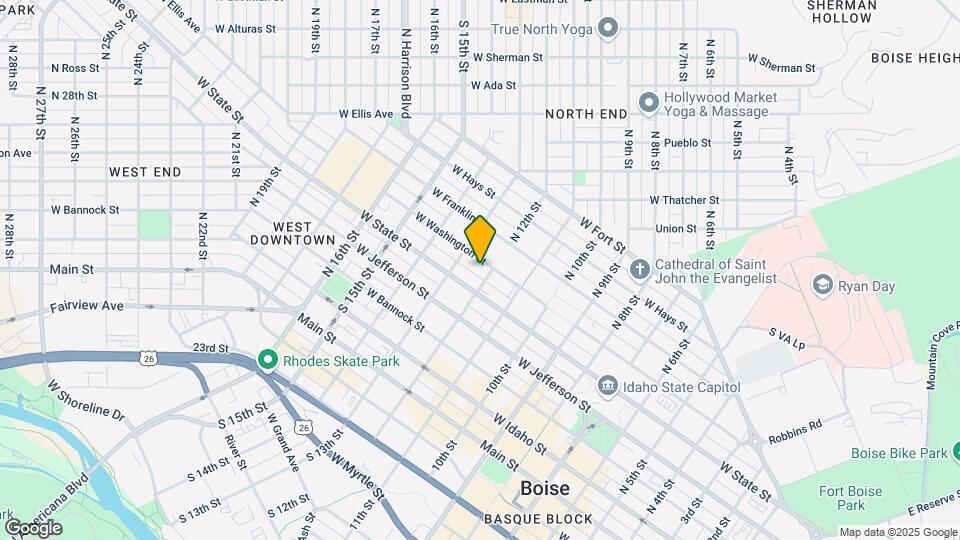 1207 W Washington St Map and Location Details