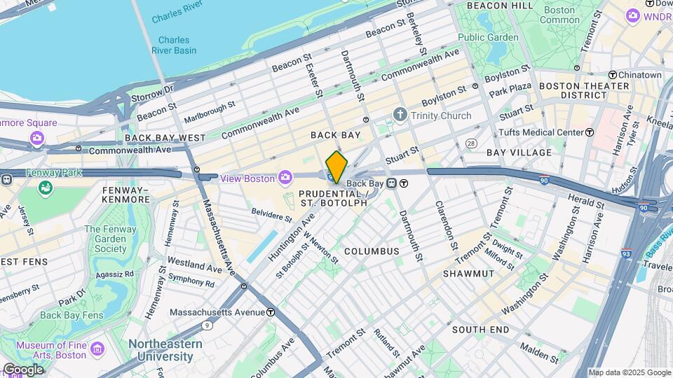 82 Huntington Ave Map and Location Details