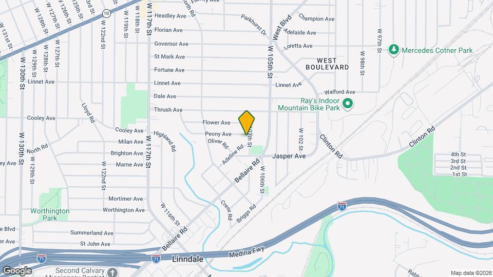 3654 W 107th St Map and Location Details