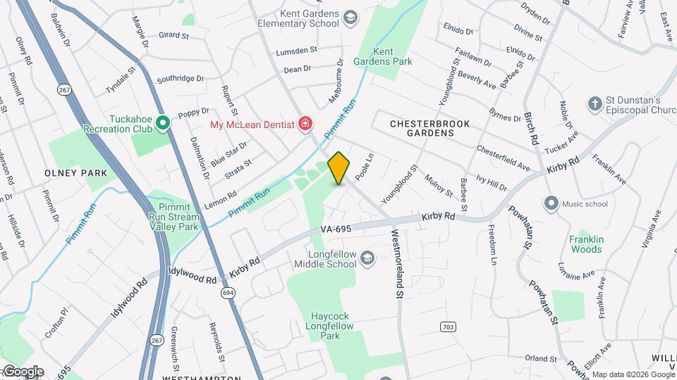 1926 Poole Ln Mapa y Detalles de la Ubicación