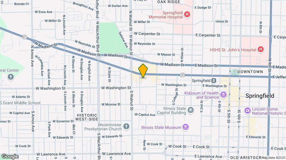 124 N Parker Ave Map and Location Details