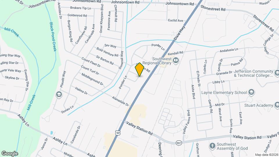 9411 Dalton Dr Map and Location Details