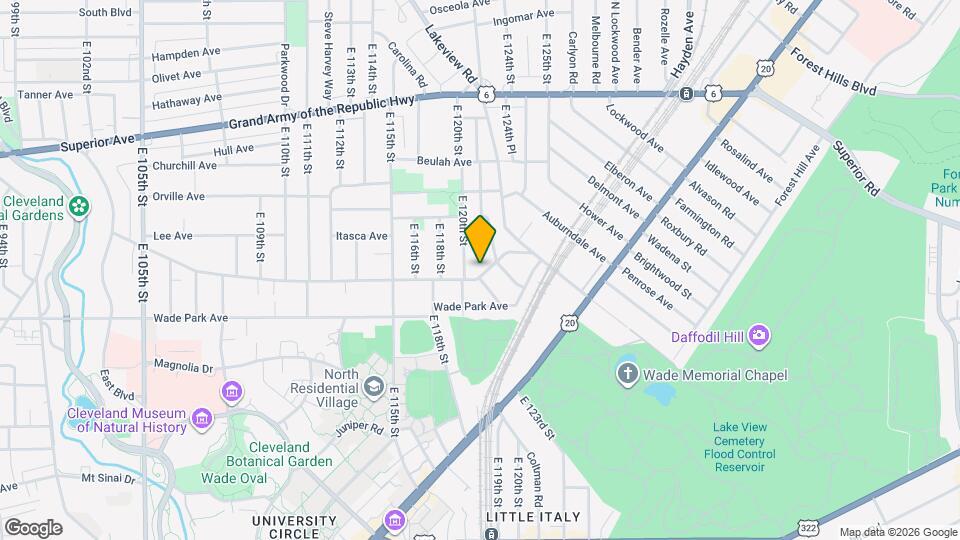 12203 Ashbury Ave Map and Location Details
