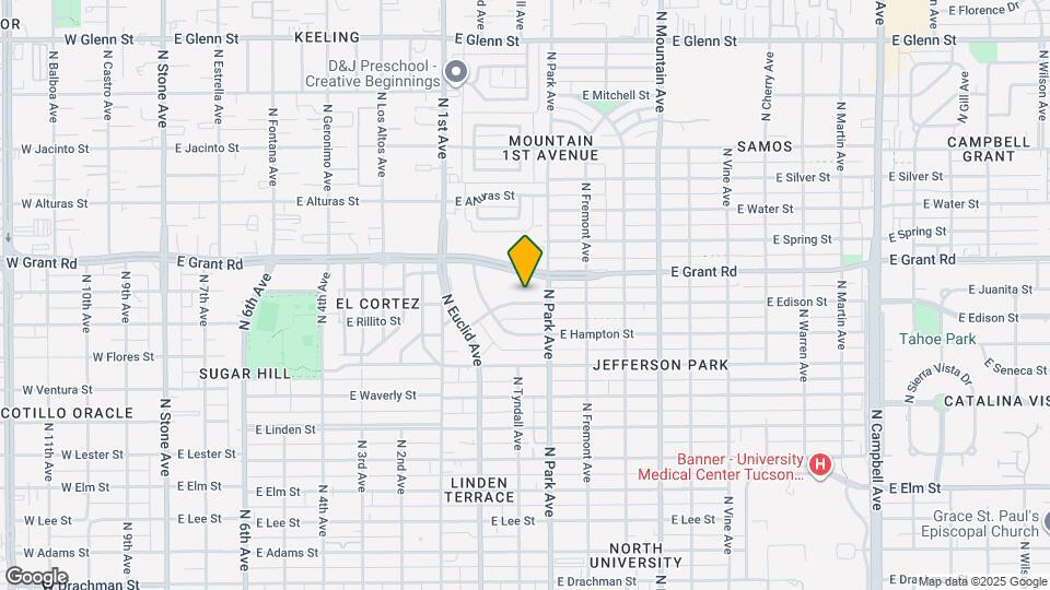 941 E Edison St Map and Location Details