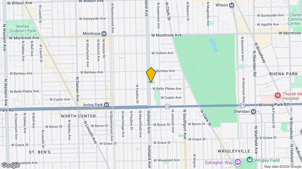 4113 N Ashland Ave Map and Location Details