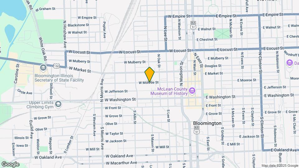 704 W Monroe St Map and Location Details