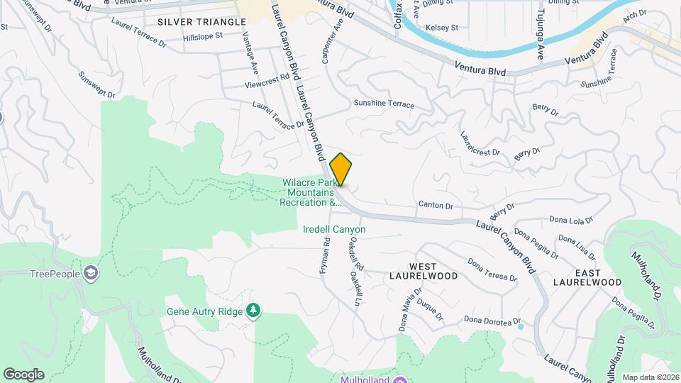 3442 Laurel Canyon Blvd Mapa y Detalles de la Ubicación