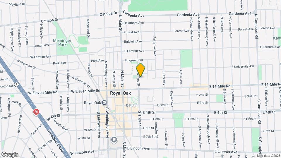 206 N Troy St Map and Location Details