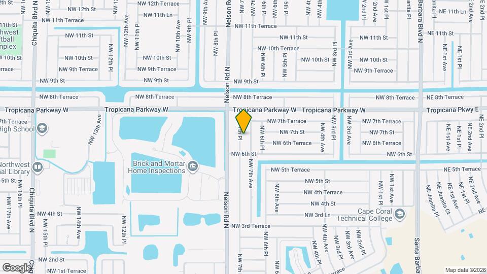 621 NW 7th Pl Map and Location Details