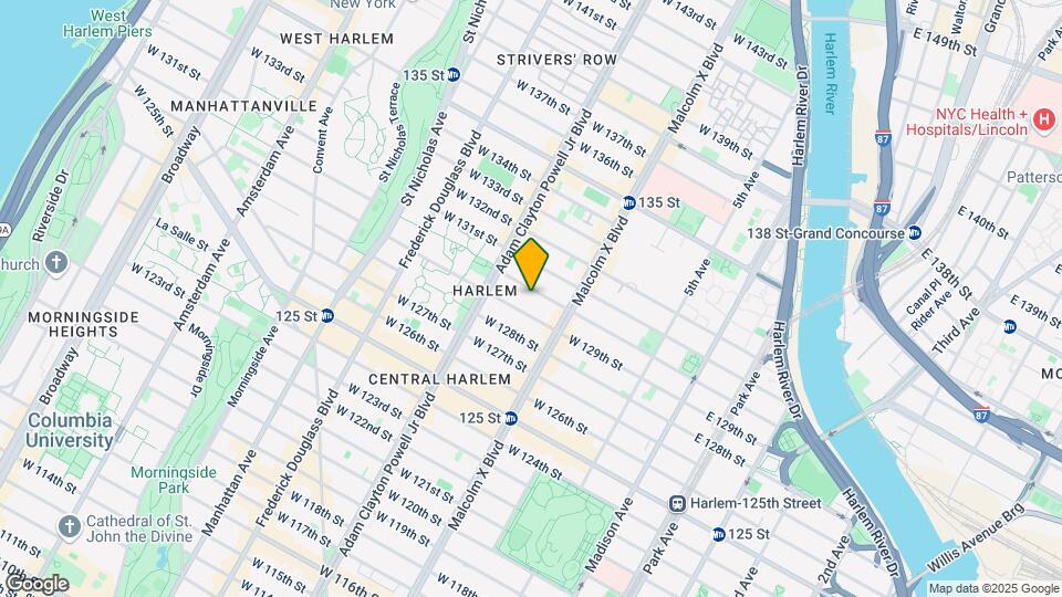 136 W 130th St Map and Location Details