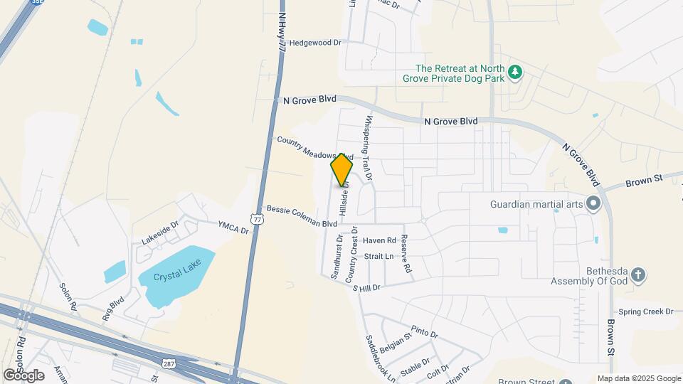 1643 Hillside Dr Map and Location Details