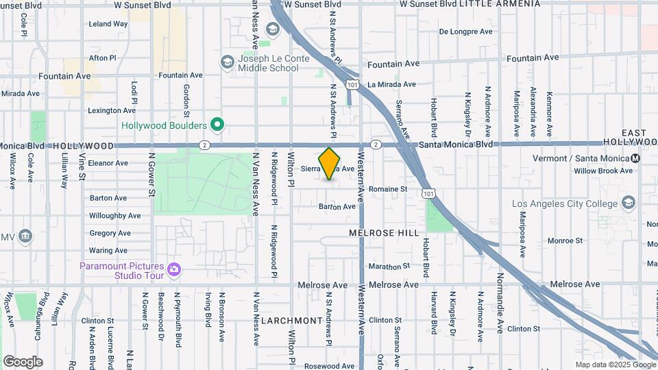 5459 Romaine St Map and Location Details
