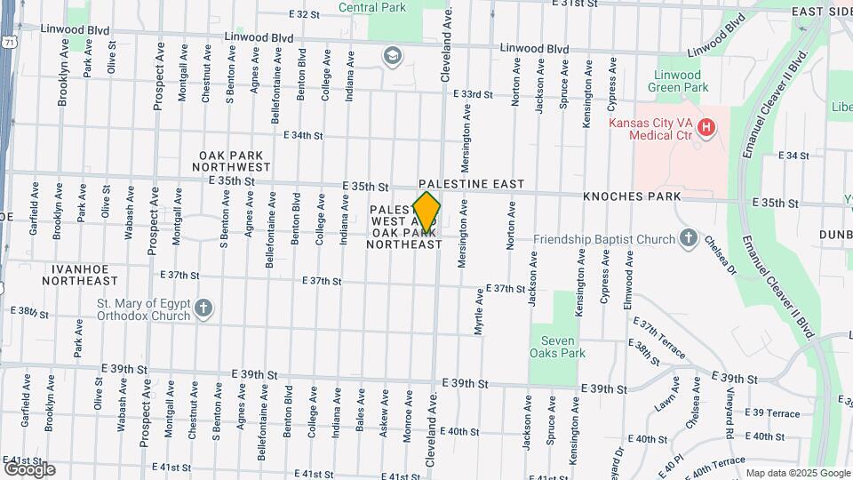 3709 E 36th St Map and Location Details