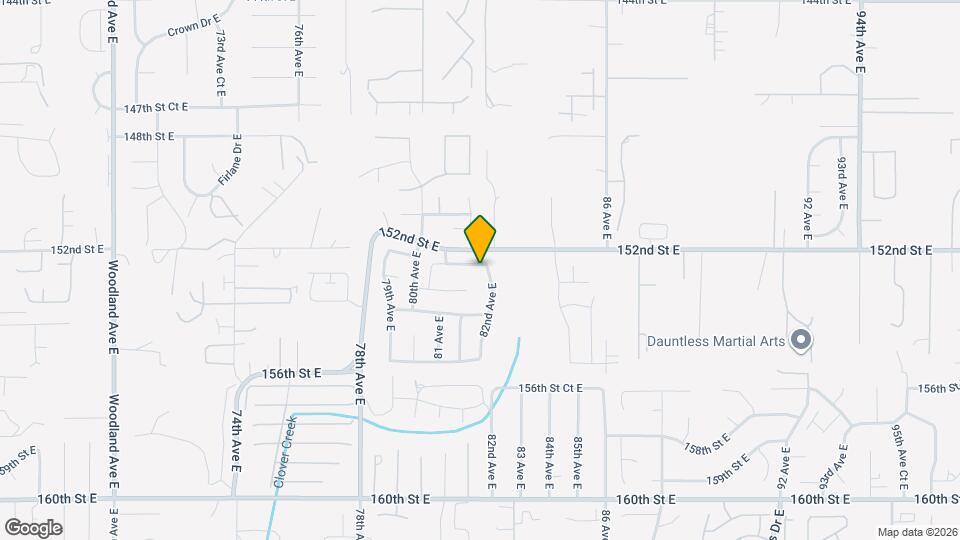 15206 82nd Ave E Map and Location Details