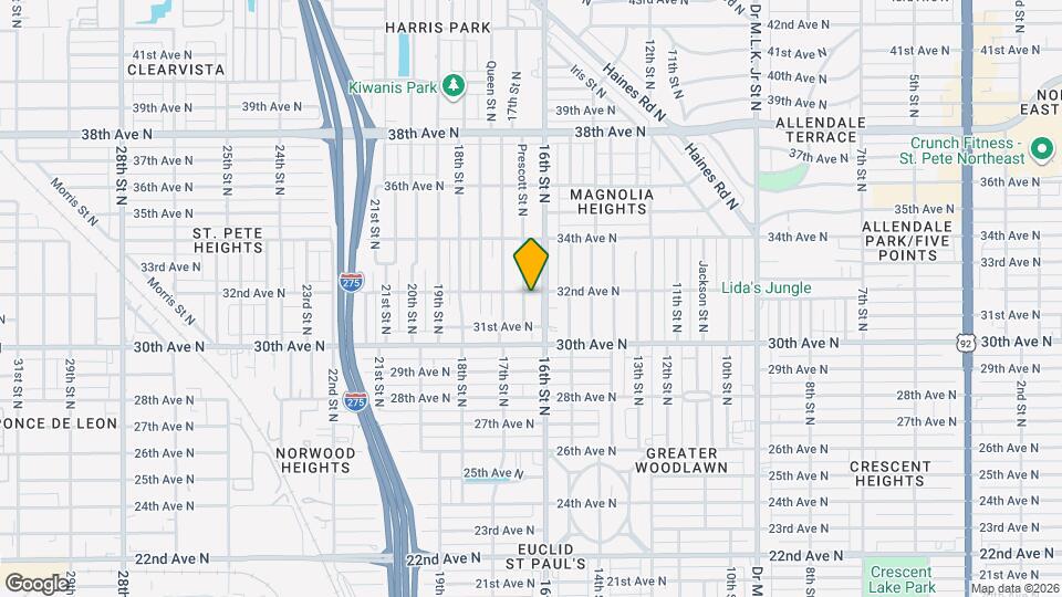 1628 32nd Ave N Map and Location Details