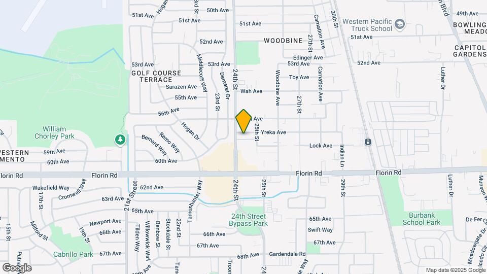 2412 Yreka Ave Map and Location Details