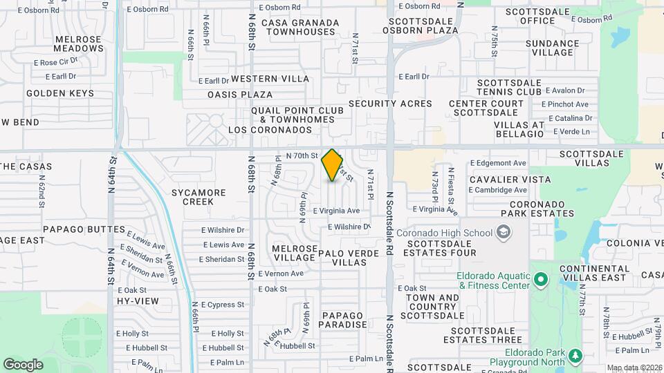 2633 N 70th St Map and Location Details