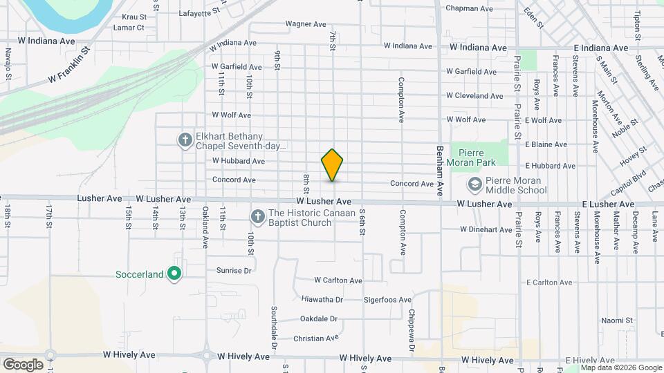 703 Concord Ave Map and Location Details