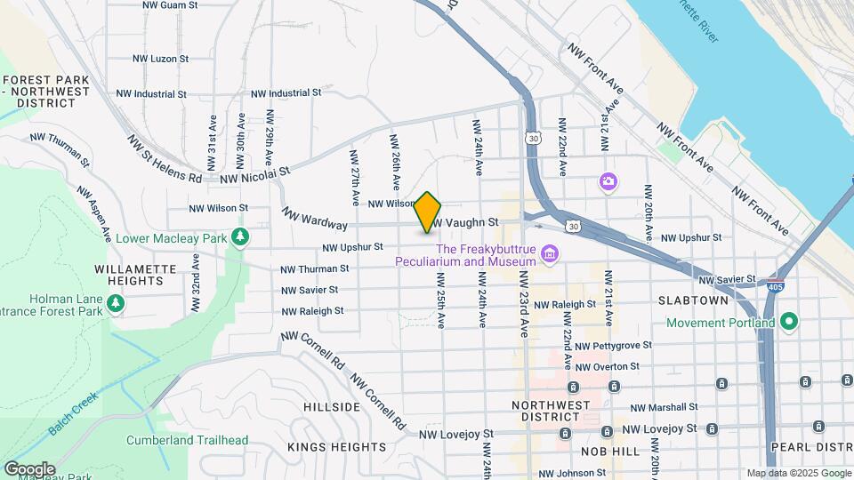 2523 NW Upshur St Map and Location Details