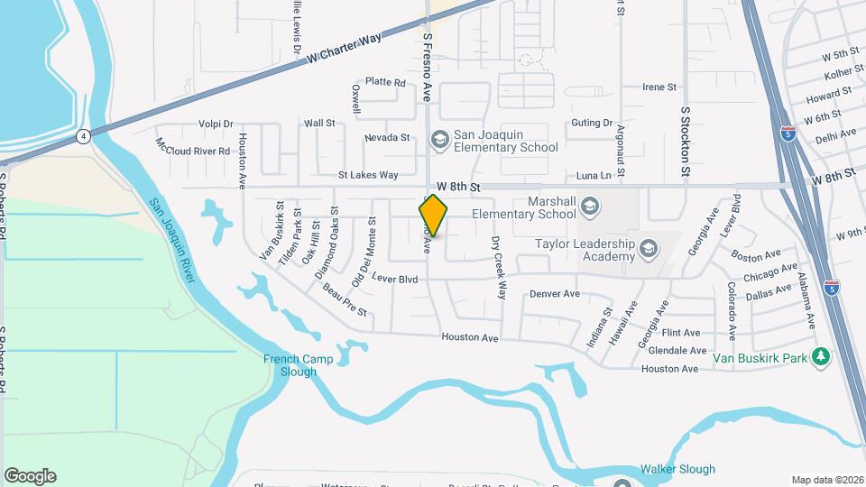 2416 S Fresno Ave Map and Location Details