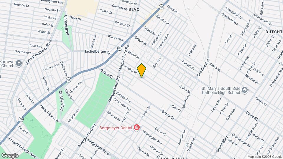 4128 Schiller Pl Mapa y Detalles de la Ubicación