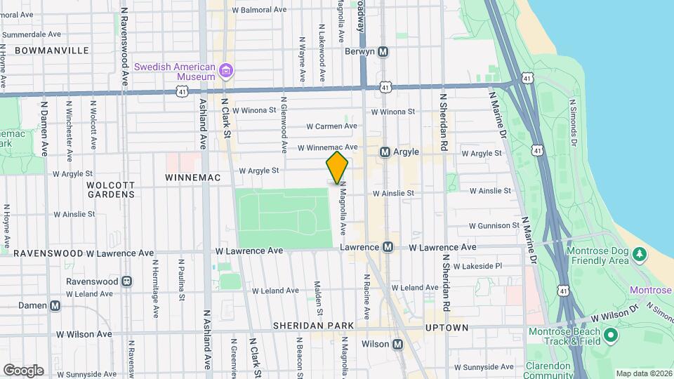 4904-4908 N Magnolia Ave Map and Location Details