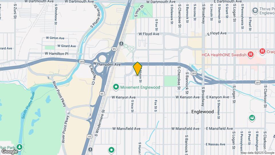 3601 S Huron St Mapa y Detalles de la Ubicación