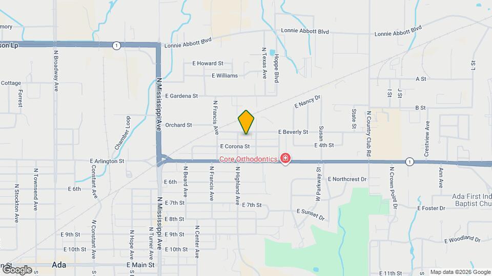 1121 E Beverly St Map and Location Details