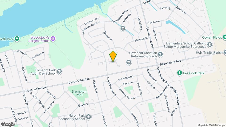 370 Springbank Ave N Map and Location Details