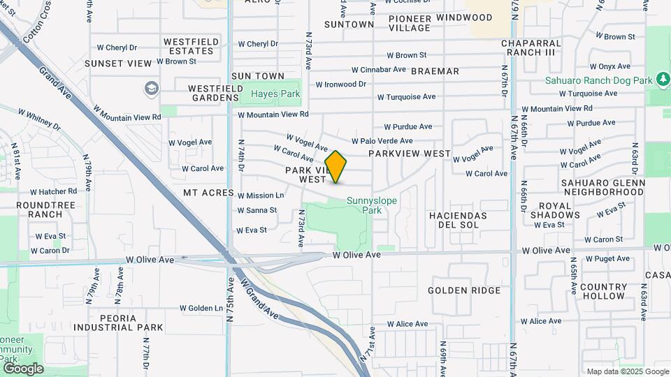 7203 W Hatcher Rd Map and Location Details