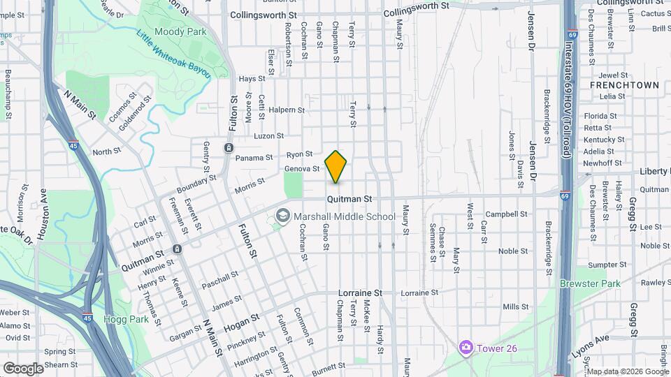 2413 Chapman St Map and Location Details