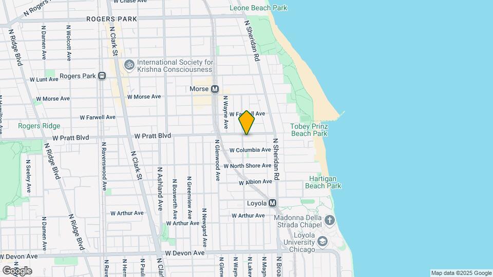 1263 W Pratt Blvd-Unit -808 Map and Location Details