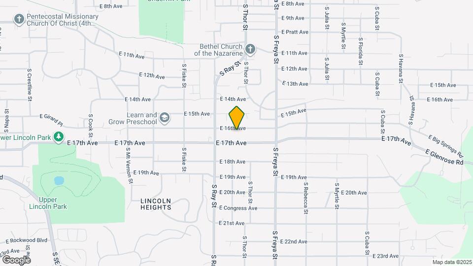 3304 E 16th Ave Map and Location Details