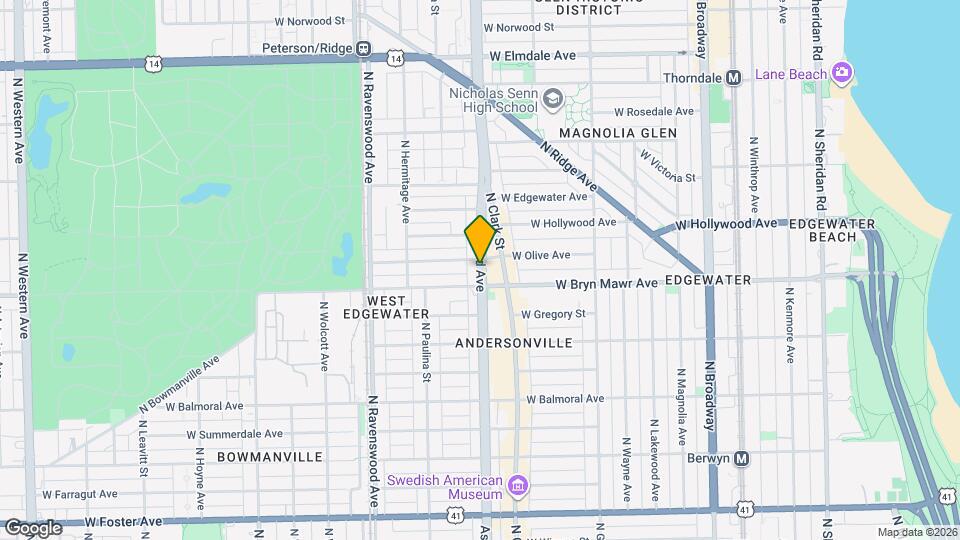 5610 N Ashland Ave, Unit 1 Map and Location Details