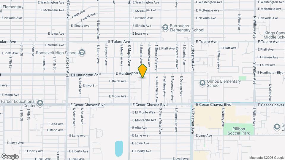 429 S Backer Ave Mapa y Detalles de la Ubicación