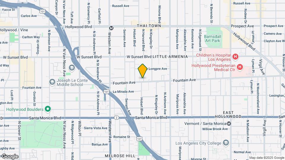 1311 N Harvard Blvd Mapa y Detalles de la Ubicación