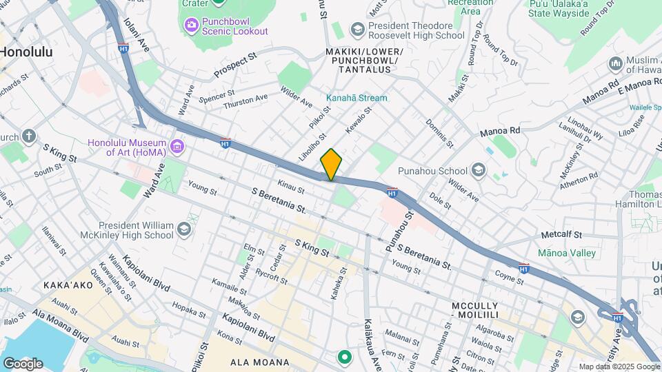 1326 Ke’eaumoku St Mapa y Detalles de la Ubicación