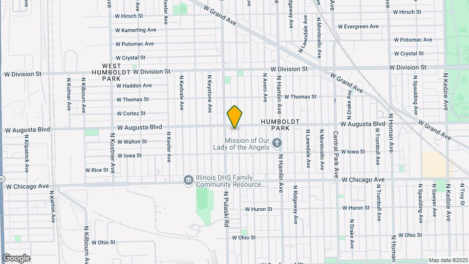 946 N Harding Ave, Unit 2nd FL Map and Location Details