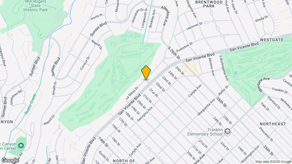 2134 La Mesa Dr Map and Location Details