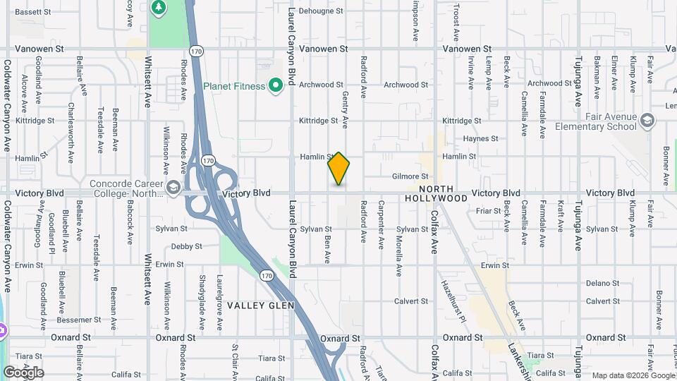 11947 Victory Blvd Map and Location Details
