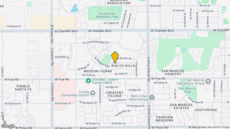 1331 W Butler Dr Map and Location Details