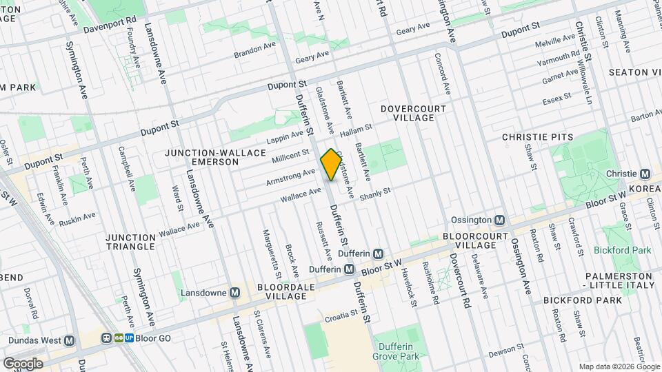 1149 Dufferin St Map and Location Details