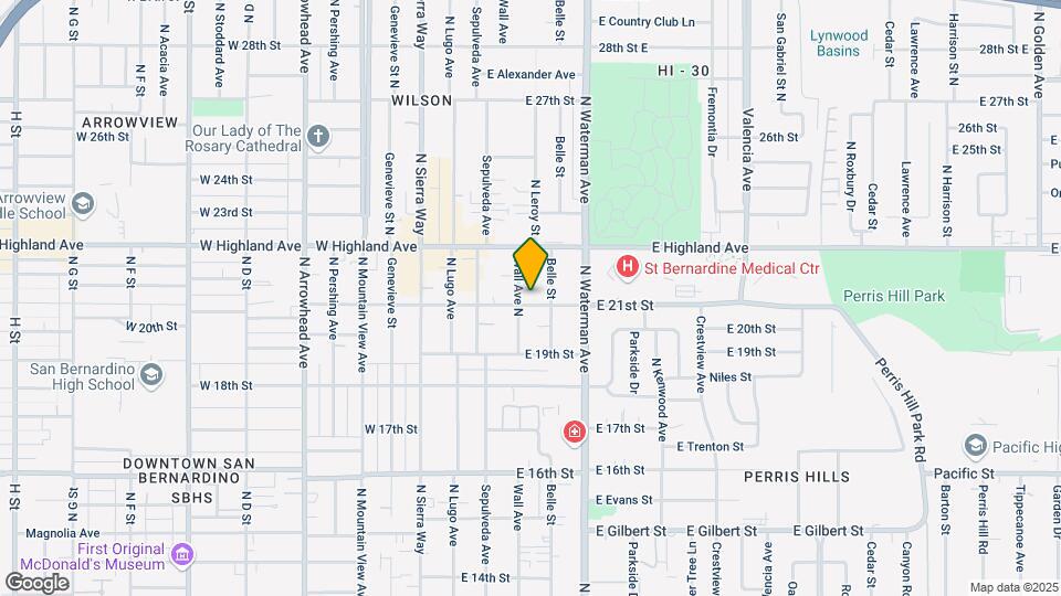 240 E 21st St Map and Location Details