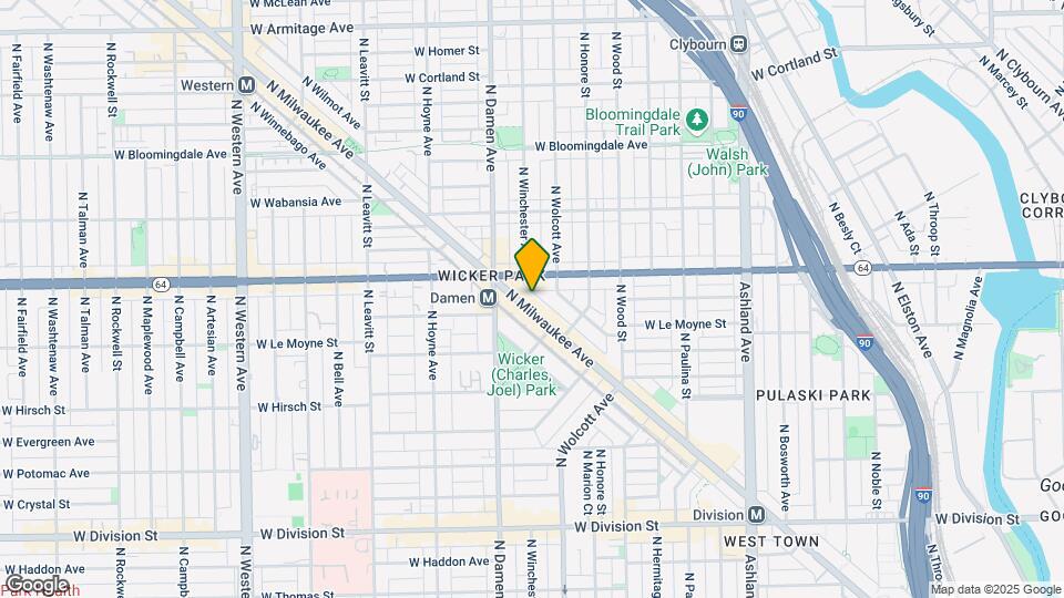 1547 N Milwaukee Ave Mapa y Detalles de la Ubicación
