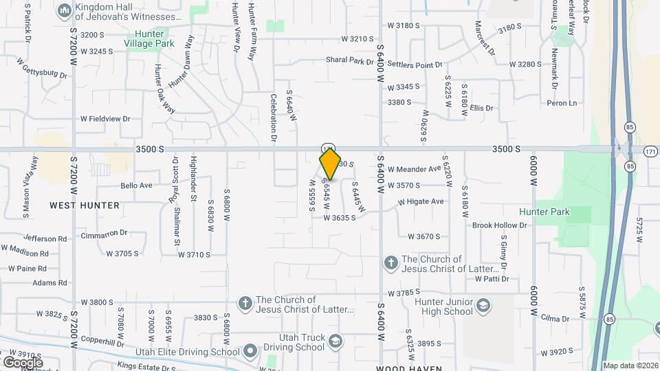 3573 S 6545 W Map and Location Details