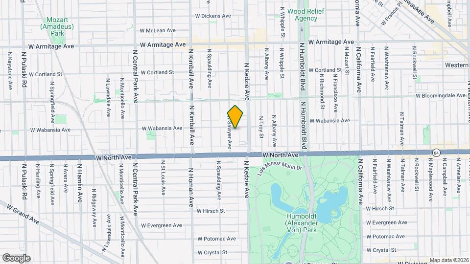 1649 N Sawyer Ave, Unit Garden Mapa y Detalles de la Ubicación