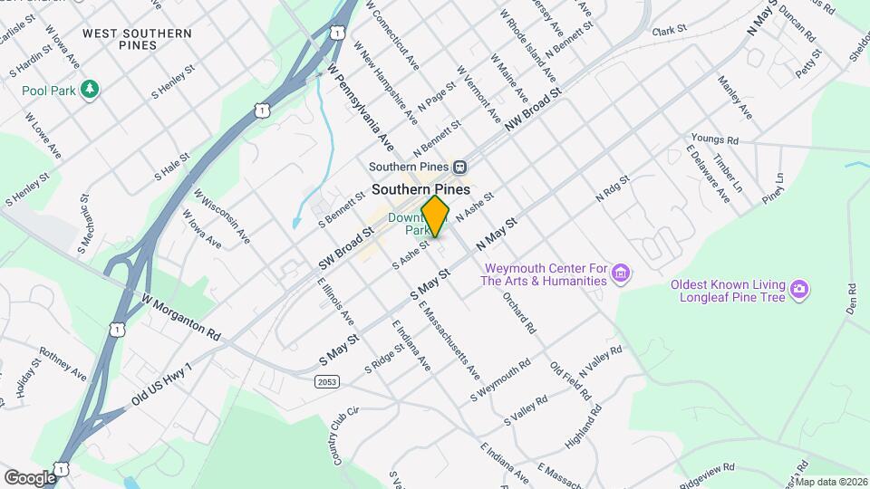 155 S Ashe St Map and Location Details