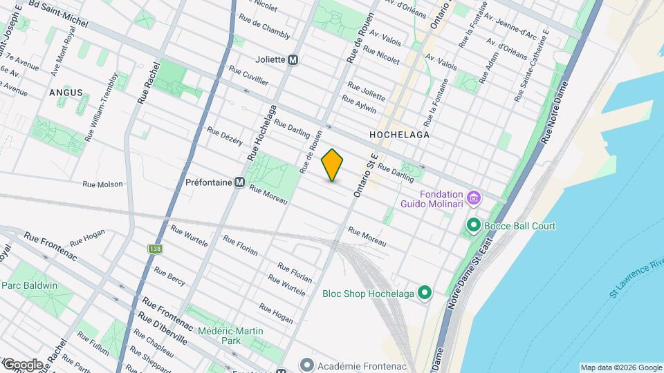 2106 Dézéry Rue Map and Location Details