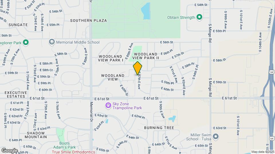 5826 S 87th E Ave Map and Location Details