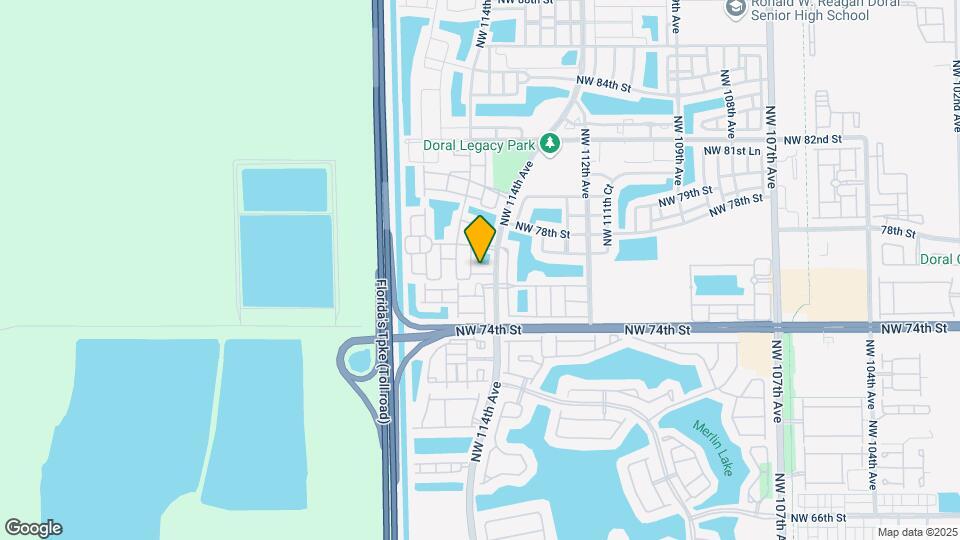 11437 NW 76th Terrace Map and Location Details